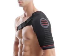SVVOMALCLO Shoulder Support Brace for Men and Women, Adjustable Shoulder Brace For Torn Rotator Cuff, Shoulder Support Brace for Rotator Cuff Injuries for Torn Muscle Sleep Recovery -L/XL