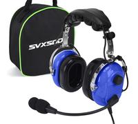 SVXSODA Aviation Headsets GA Headphone Noise Reduction for Pilot Trainees Beginner PPL Students Casual Flyers Flight Passengers Aviation Maintenance Ground Crew Flying Enthusiasts (629-A-BLUE)