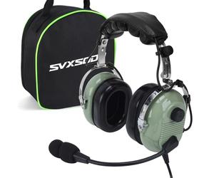SVXSODA Aviation Headsets GA Headphone Noise Reduction for Pilot Trainees Beginner PPL Students Casual Flyers Flight Passengers Aviation Maintenance Ground Crew Flying Enthusiasts (629-A-LIGHT Green)