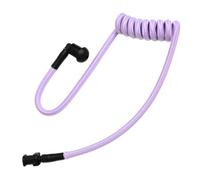 SVXSODA Durable Braided Nylon Acoustic Coil Replacement,Moisture-Resistant Colorful Fiber Mesh Tube for Surveillance Radio Earpiece Accessories (Purple)