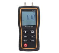 SW-512C Differential Pressure Gauges Digital Display Manometers High Accuracy HVAC Gas Pressure Tester Handheld Air Barometers with Quick Connector Hose Bag
