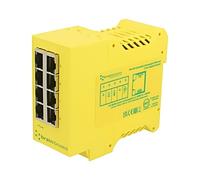 SW-518 Unmanaged Ethernet Switch, 8 ports, 5-30VDC RJ45, SW BRAINBOXES