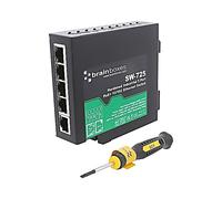 SW-725 Switch PoE Ethernet Unmanaged Number of Port: 5 44-57VDC DIN BRAINBOXES
