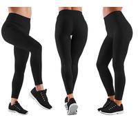 SW High Waisted Leggings for Women - Tummy Control Fitness & Yoga Stretchy Leggings S-XL (UK, Alpha, M, Regular, Black)