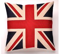 SW Living 18 x 18 Union Jack British Flag Woven Tapestry Cushion Cover UK Made (45cm x 45cm)