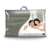 SW Living King 13.5 tog Luxury Fine Cotton Duvet, Hollow_Fibre, White