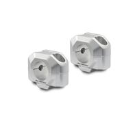 SW Motech 1 System 8mm Handlebar Riser For Yamaha XTZ 690 2019-2022 Silver