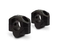 SW-Motech Bar riser for Ø 28 mm handlebar - H=20 mm. Black. Milled.