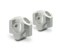 SW-Motech Bar riser for Ø 28 mm handlebar - H=20 mm. Silver. Milled.