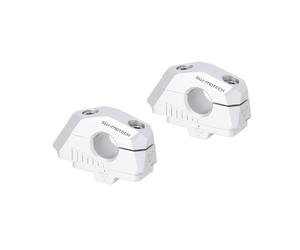 SW-Motech Bar back variable for Ø22 handlebars - H=25mm. Back 5/10/15/20/25/30 mm. Silver.