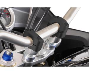 SW-Motech Bar converter - Ø 22mm to Ø 28mm. h 20 mm. Black., black