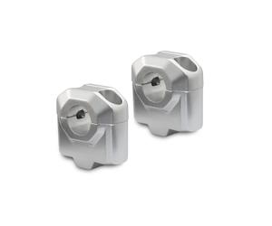 SW-Motech Bar riser for Ø 22 mm handlebar - H=30 mm. Silver., silver