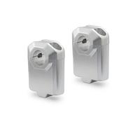 SW-Motech Bar riser for Ø 22 mm handlebar - H=50 mm. Silver., silver