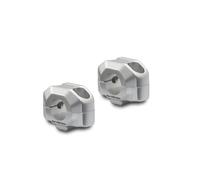 SW-Motech Bar riser for Ø 22 mm handlebar - H=15 mm. Silver.