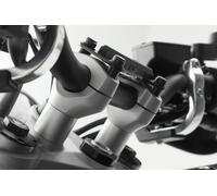 SW-Motech Bar riser - H=20 mm. Silver. Triumph Str. Triple 675 (12-16)., silver