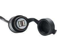 Sw-motech Dual Port Usb Beam 2000 Ma 12v Charger Black