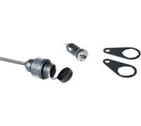Sw-motech Electrical Connection Universal Fixing With Usb Adapter Charger Black