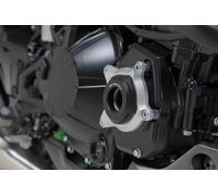 SW-Motech Engine case protector - Black/Silver. Kawasaki Z900 models (16-)., black