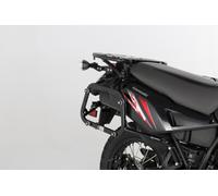 SW-Motech EVO side carriers - Black. Reinforced. Kawasaki KLR650 (08-18).