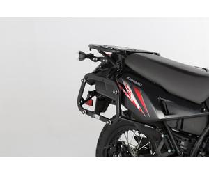 SW-Motech EVO side carriers - Black. Reinforced. Kawasaki KLR650 (08-18).