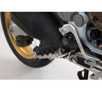 SW Motech EvolutION Motorcycle Footpegs For Suzuki SV 650 2016-2024 Black Silver