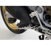 SW-Motech EVO footrest kit - Silver/black. Honda NT1100 (21-), XL750 (22-)., black-silver