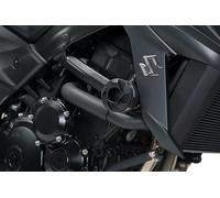 SW-Motech Frame slider kit - Black. Yamaha MT-03 (16-)/Suzuki GSX-S750 (17-)., black