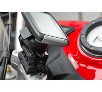 SW-Motech GPS mount for handlebar - Black. Ducati Multistrada 1200/ 950/ 1260/ V2., black