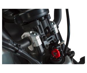 SW-Motech Handleb. Risers RISE 40MM, SILVER TYPE HH