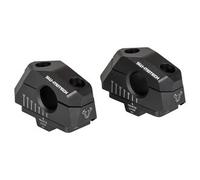 SW-Motech Bar back variable for Ø22 handlebars - H=25mm. Back 5/10/15/20/25/30 mm. Black., black