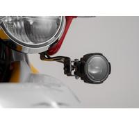SW-Motech Light mounts - Black. Moto Guzzi V85 TT (19-23).