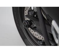 SW Motech Rear Axle Slider Set For Triumph Tiger 900 GT 2020-2023 Black