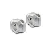 SW-Motech Bar riser for Ø 28 mm handlebar - H=20 mm. Silver.