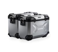 SW-Motech TRAX ADV aluminium case system - Silver. 45/45 l. Yamaha MT-07 Tracer (16-)., silver