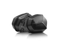 SW-Motech AERO ABS-Side Case Set LEATHER BELT BLACK black