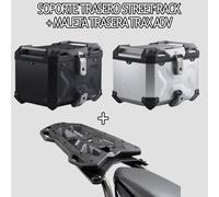 SW-Motech TRAX ADV top case system - Black. KTM 1290 Super Duke GT (16-)., silver