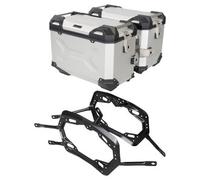 SW-Motech TRAX ADV aluminium case system for various models, silver multicolored