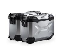 SW-Motech TRAX ADV aluminium case system - Plateado. 37/37 l. Yamaha Tracer 9/GT/GT+ (24-)., silver