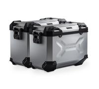 SW-Motech TRAX ADV aluminium case system - Plateado. 45/45 l. Yamaha Tracer 9/GT/GT+ (24-)., silver