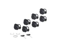SW-Motech TRAX lock set - 7 matching locks, 2 keys. Simultaneous locking.