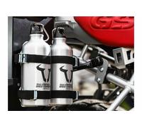 SW Motech Trax Pannier x2 0.6 Litre Motorcycle Fuel Bottle Set - Silver