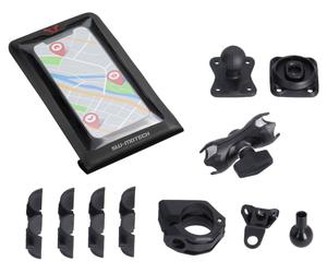 SW-Motech Uni GPS mount kit w. Smartphone Drybag WITH SMARTPHONE DRYBAG