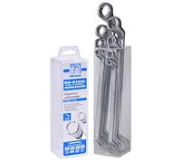 SW-Stahl 00180L Double Ring Spanner Set, 8 Pieces, 6-22 mm, DIN 838 | Chrome vanadium wrench set with Pro Drive Profile for high torque, includes 8 wrenches in a practical plastic tube holder