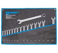 SW-Stahl 00193L Combination Spanner Set 10-32 mm Offset, 16-Piece Combination Spanner Set, Ring Spanner, Double Spanner I Combination Spanner Set, Combination Spanner Set, Ring Spanner