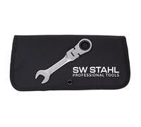 SW-Stahl 03540L Combination Ratchet Wrench Set 8-19 mm 12-Piece Short Design I Ring Spanner with Joint I Short I 72 Teeth I Combination Spanner with Ring Ratchet I Ring Ratchet Spanner Set