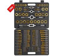 SW-Stahl 110-Piece Threading Tool Set, M2-M18 Tap and Die Kit - 82251L