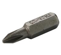 SW-Stahl KB/4-3 PH3 Cross Screwdriver Bit - 6.3 mm 1/4 Inch Hex Drive | Phillips PH3 profile, chrome vanadium steel construction, 25 mm length, short design for tight spaces and daily use