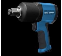 SW-Stahl S3266 Compressed Air Impact Wrench, 3/4 Inch, 1750 Nm, Alloy Steel, Pneumatic, Blue Black, 185 mm