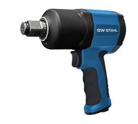SW-Stahl S3266 Compressed Air Impact Wrench, 3/4 Inch, 1750 Nm, Alloy Steel, Pneumatic, Blue Black, 185 mm