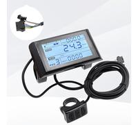 SW900 7Pin EBike Display, LCD Display Speed Regulating Instrument, Support For 24V/36V/48V Power Supplies, For Most Electric Bikes